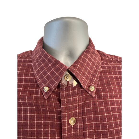 L L Bean Men's Large Wrinkle Free Kennebunk Sport LS Button-Down Traditional Fit - Picture 2 of 9